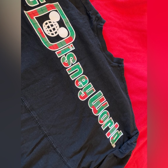 Walt Disney World Green & Red plaid Spirit Jersey size medium - Picture 3 of 6